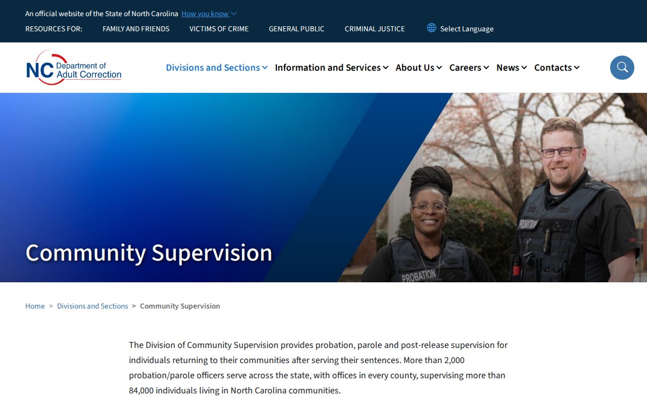 North Carolina supervision channel following a Swain County arrest case